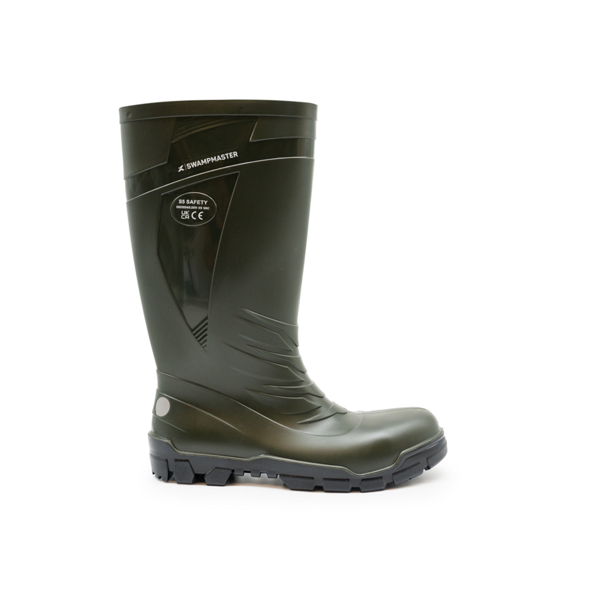 Swampmaster Titan S5 Safety PVC Wellington - Green - GLS Clothing