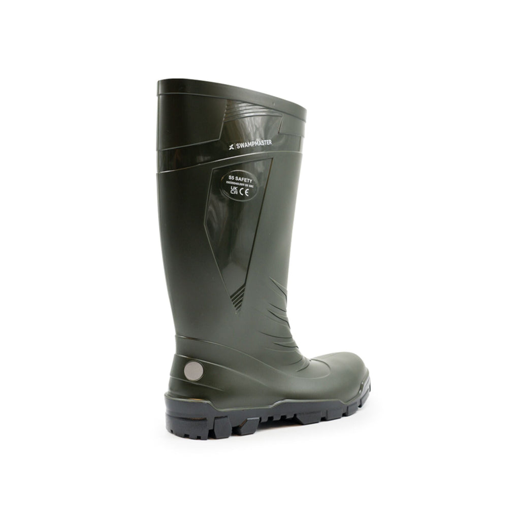 Swampmaster Titan S5 Safety PVC Wellington - Green - GLS Clothing