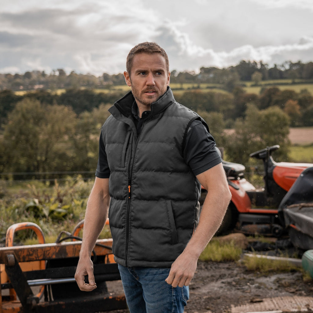 Xpert Core Padded Work Bodywarmer - Grey - GLS Clothing