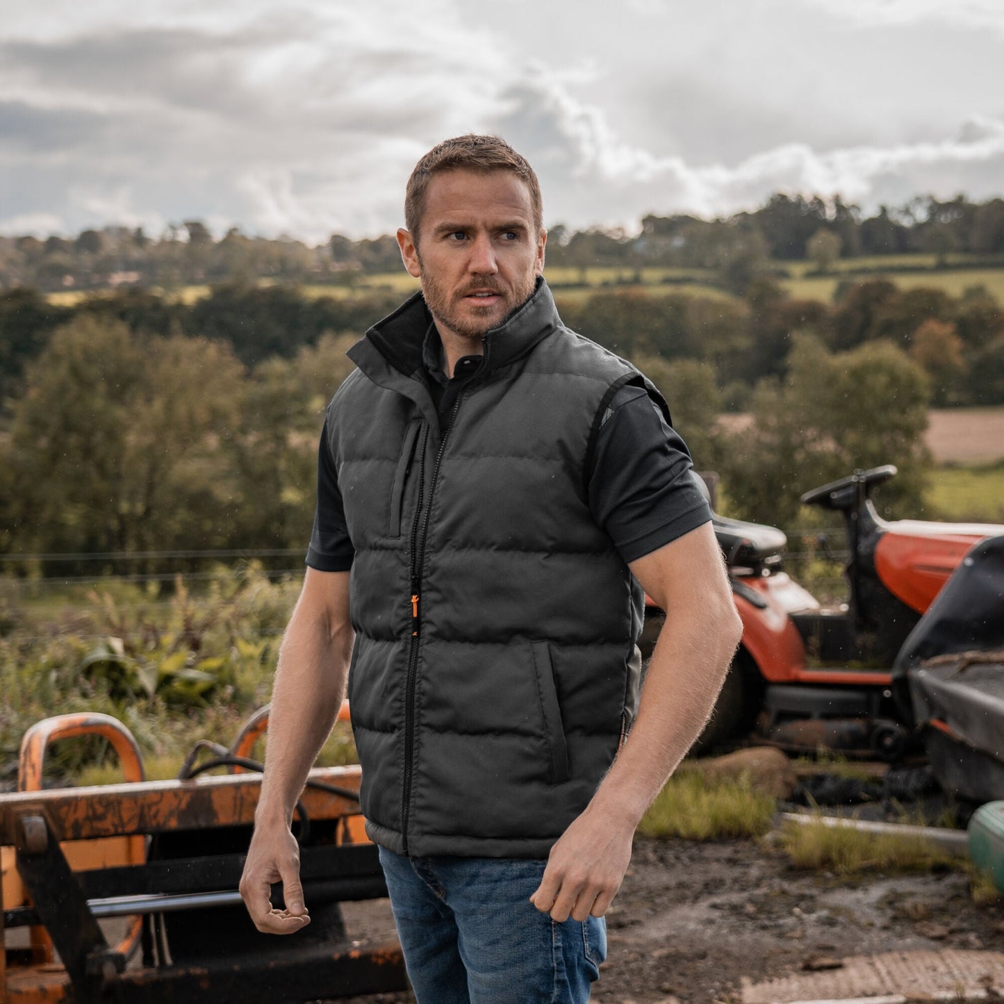 Xpert Core Padded Work Bodywarmer - Grey - GLS Clothing