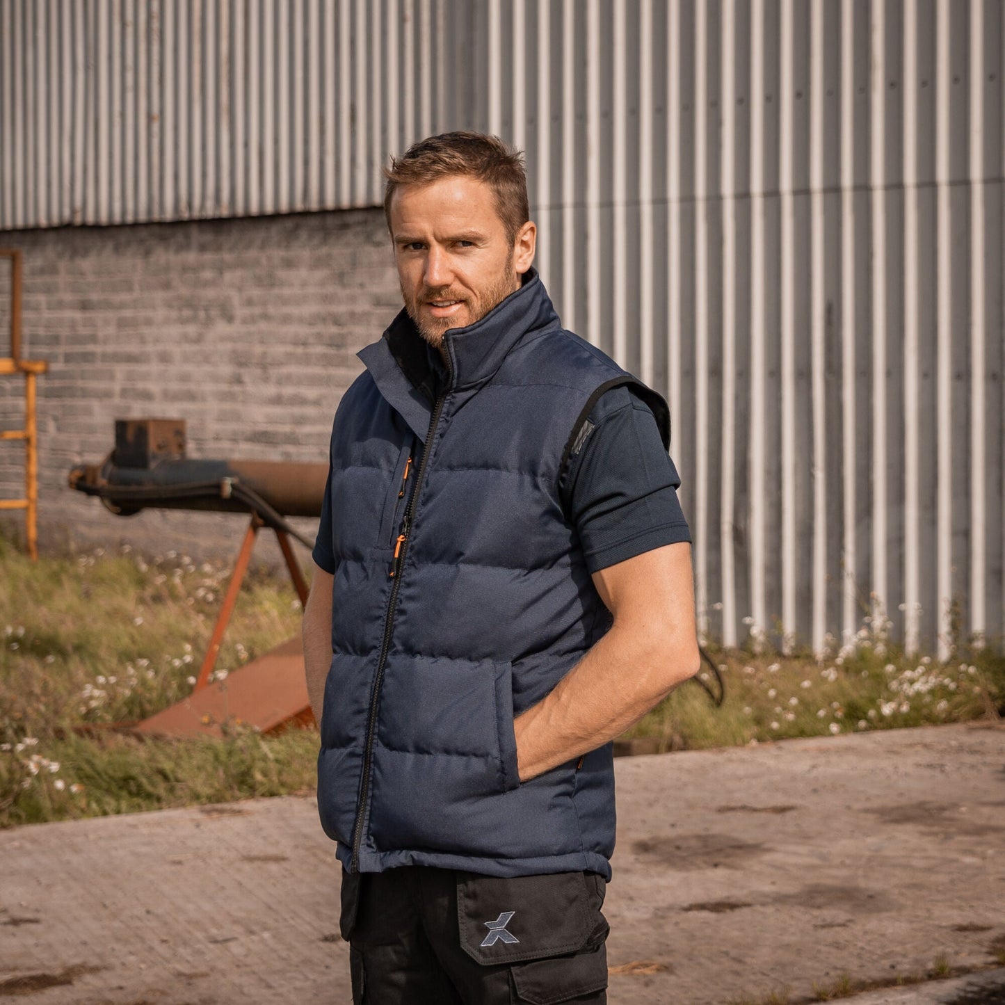 Xpert Core Padded Work Bodywarmer - Navy - GLS Clothing