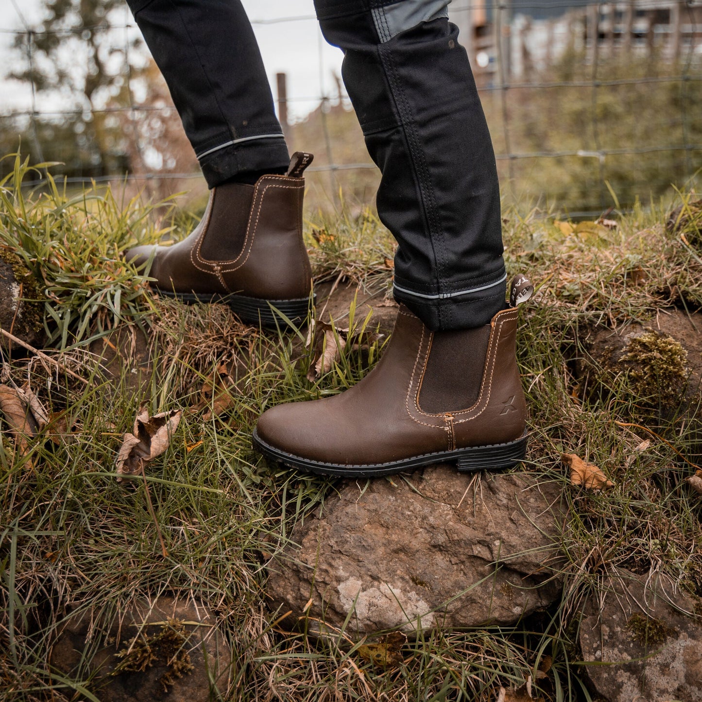 Xpert Heritage Farrier Junior Chelsea Boot - Rustic Brown - GLS Clothing