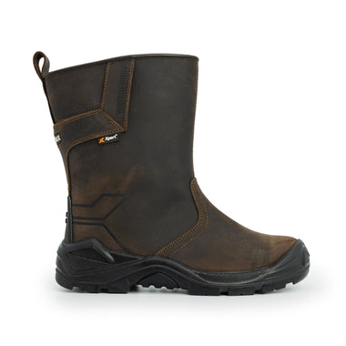 Xpert Invincible S3 Safety Waterproof Rigger Boot - Brown - GLS Clothing