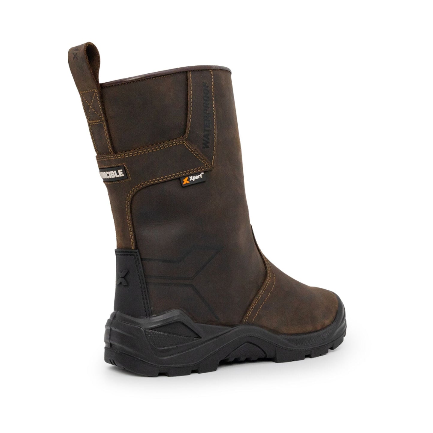 Xpert Invincible S3 Safety Waterproof Rigger Boot - Brown - GLS Clothing
