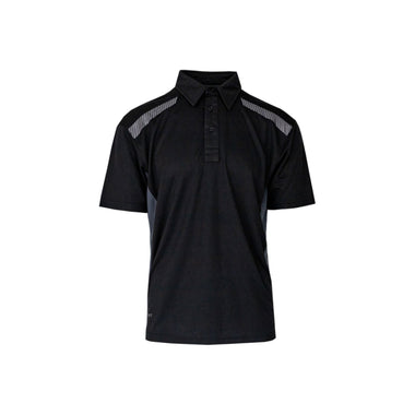 Xpert Pro Stretch Polo Shirt - Black/Grey - GLS Clothing