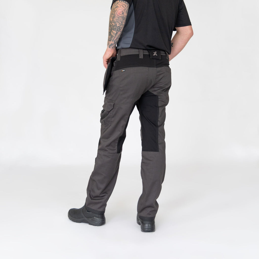 Xpert Pro Stretch+ Work Trousers - Grey/Black - GLS Clothing