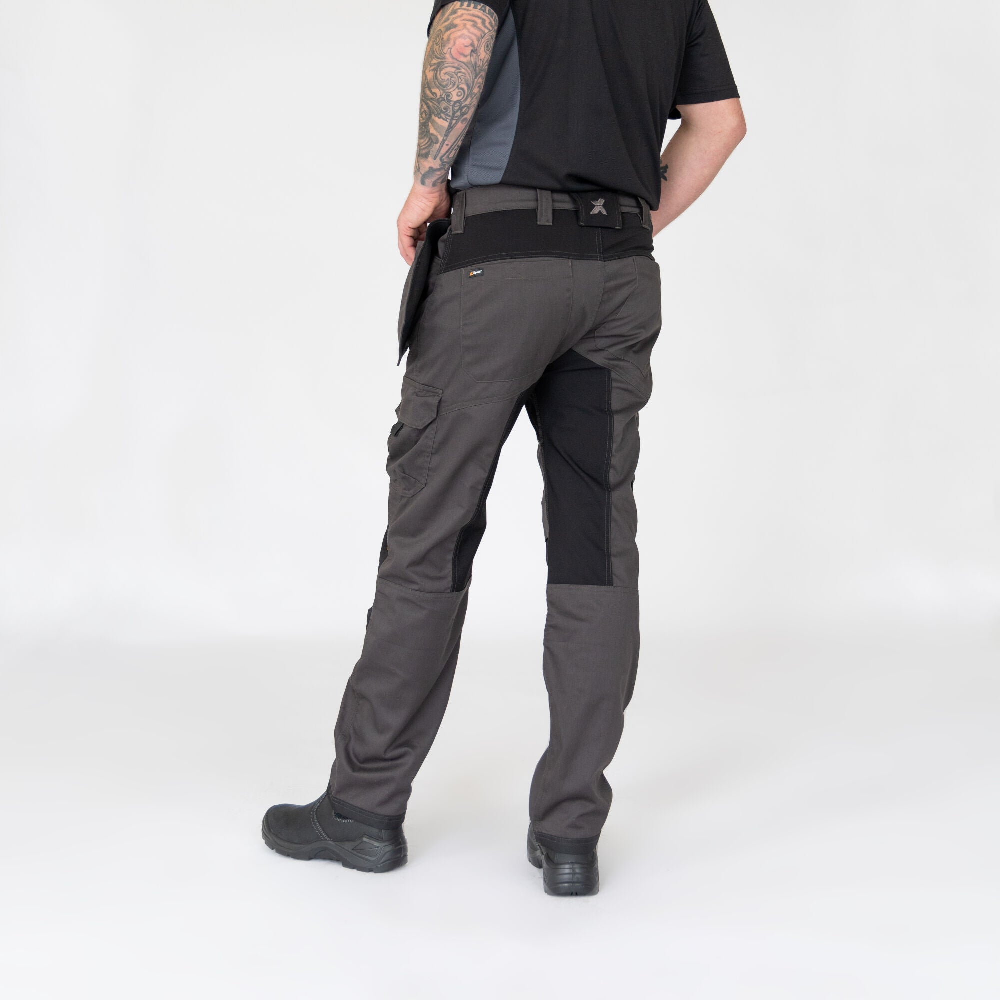 Xpert Pro Stretch+ Work Trousers - Grey/Black - GLS Clothing
