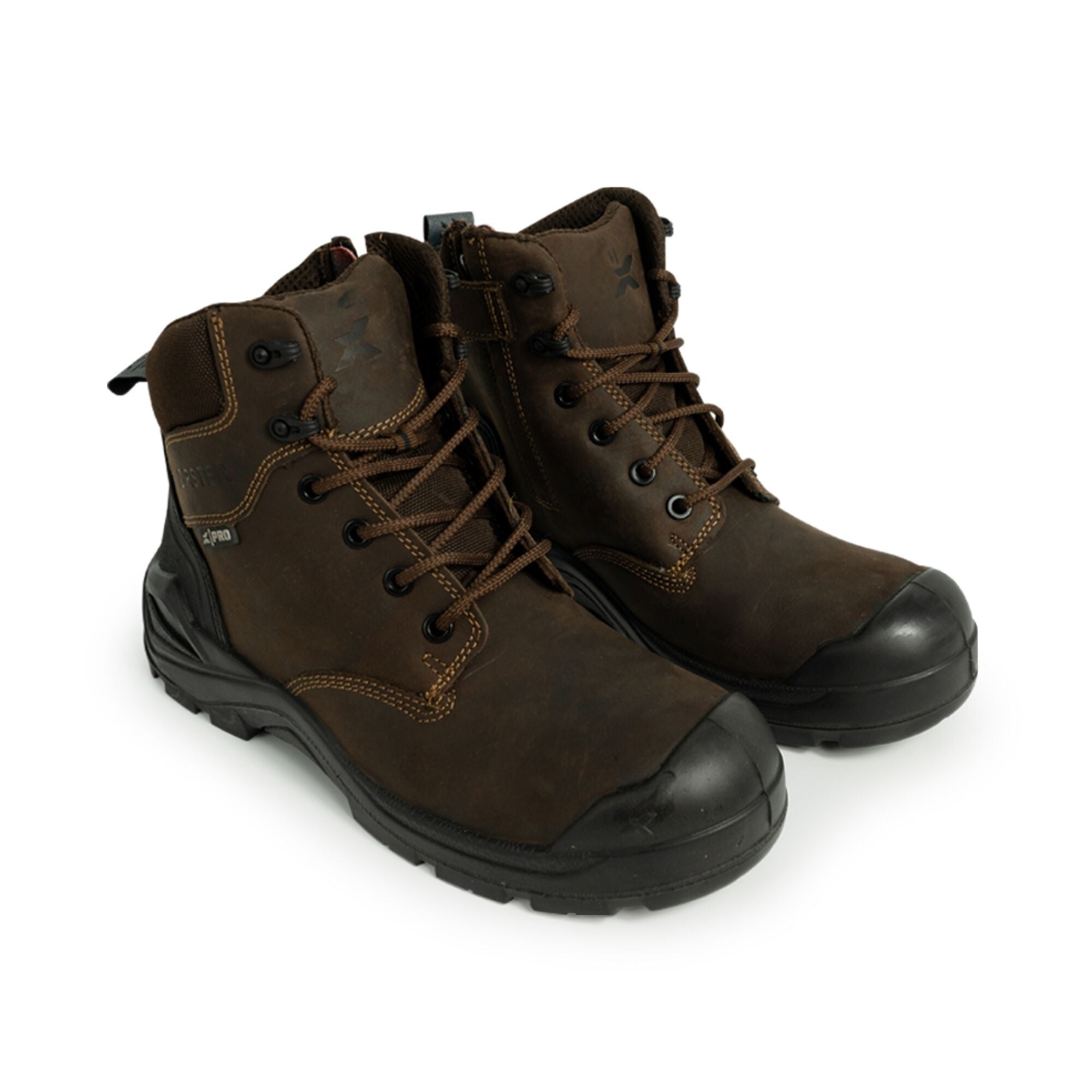 Xpert Pro Zipster S3L Safety Zip - Side Boot - Brown - GLS Clothing