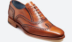 Barker Spencer - Antique Rosewood / Navy Calf - Leather Sole - GLS Clothing