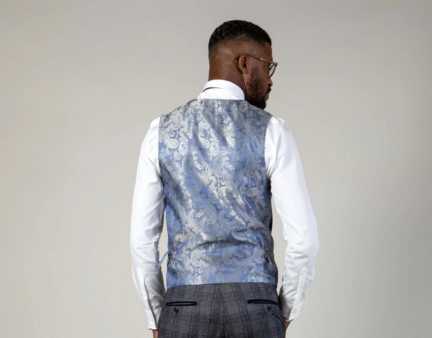Kelvin Waistcoat - Navy - Double Breasted - GLS Clothing
