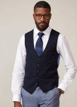 Kelvin Waistcoat - Navy - Single Breasted - GLS Clothing