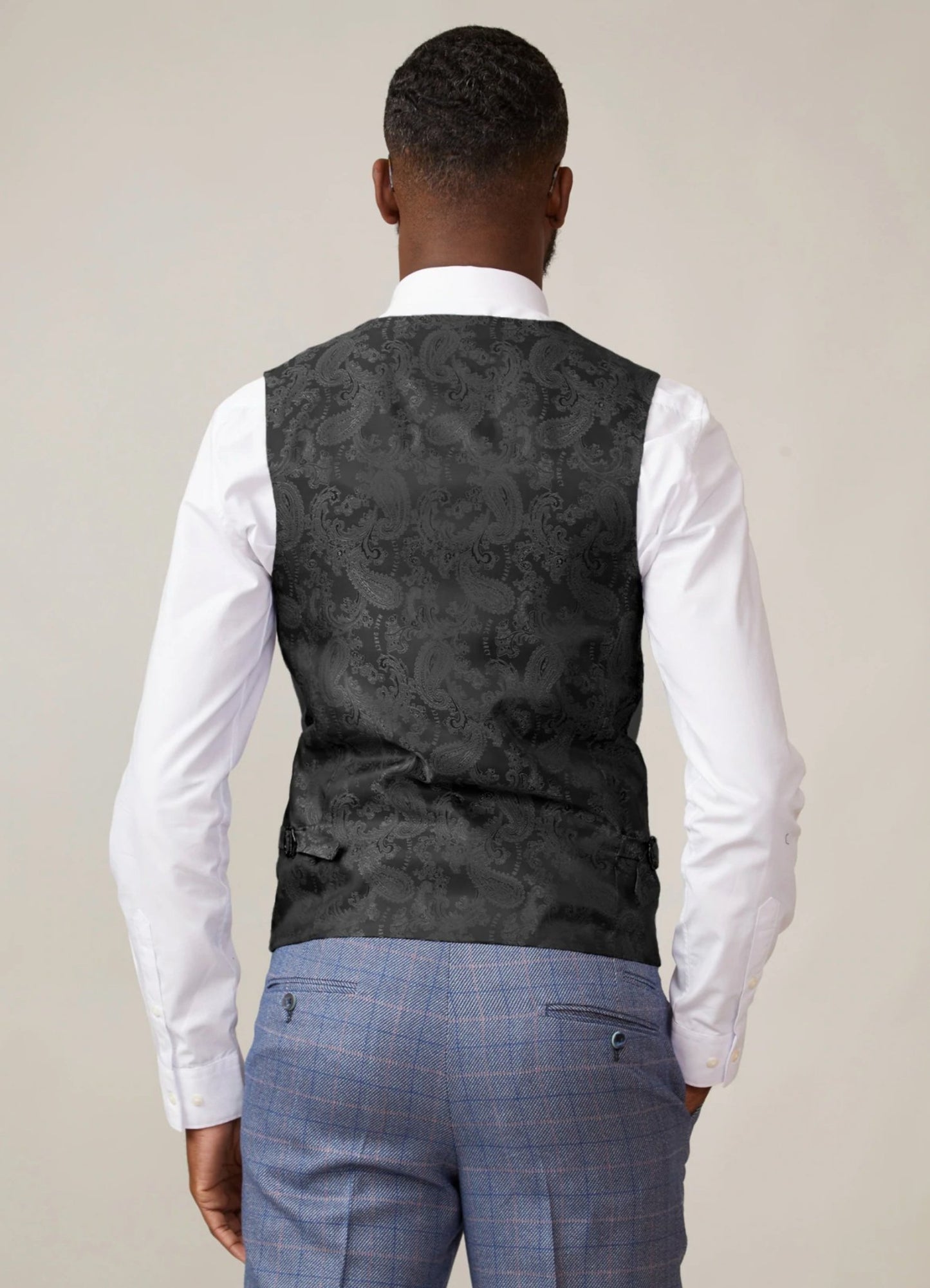 Kelvin Waistcoat - Silver - Single Breasted - GLS Clothing