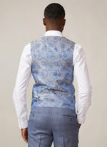 Kelvin Waistcoat - Sky - Single Breasted - GLS Clothing