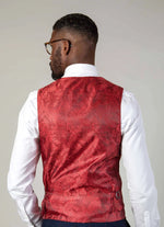 Kelvin Waistcoat - Wine - Double Breasted - GLS Clothing