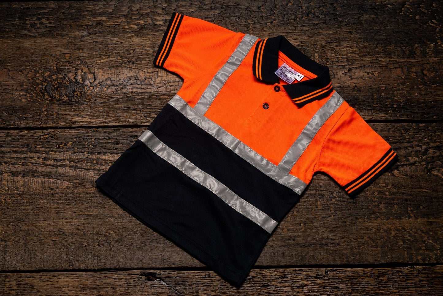 Kids Bundle - Work Trousers (Black) Hi - Vis T-Shirt - GLS Clothing