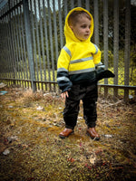 Kids Workwear bundle - Hi viz orange hoody + Grey Trouser - GLS Clothing