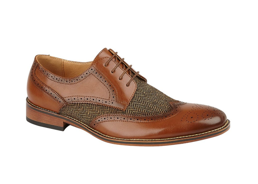 Durham Brogue Oxford Shoe - Brown 12