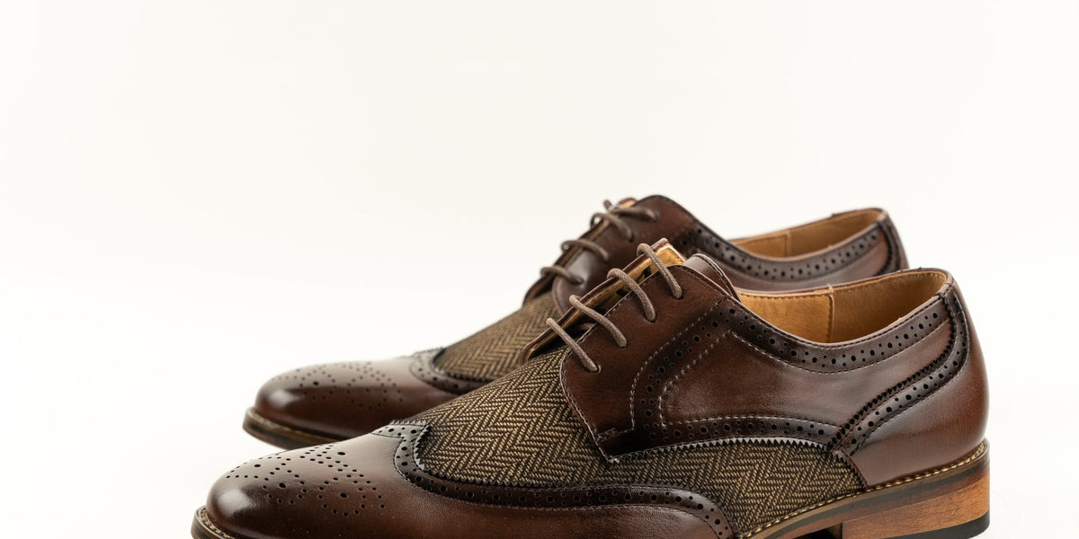 Durham Brogue Oxford Shoe - Brandy 8