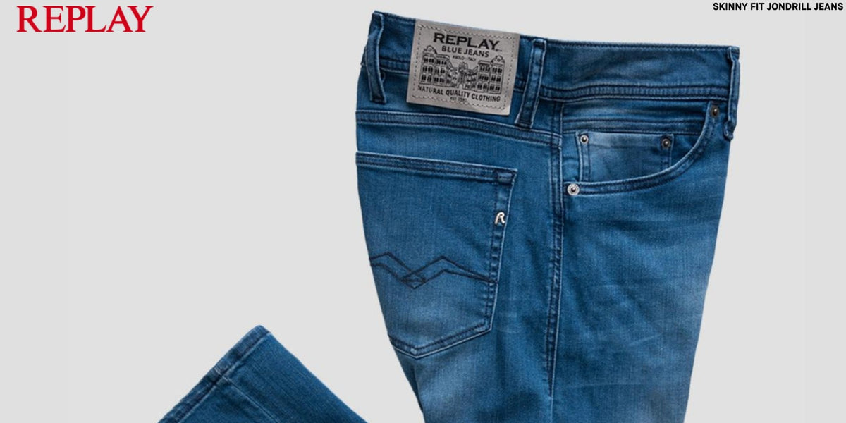 Replay Skinny Fit Jondrill Jeans Blue - Main Image